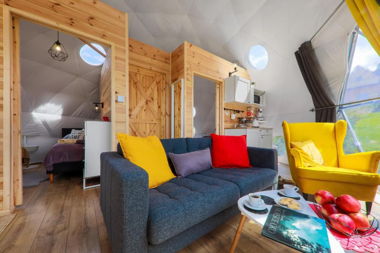 Bed and Breakfast Glamping Gliczarow Klapnioki Leśnica Esterno foto
