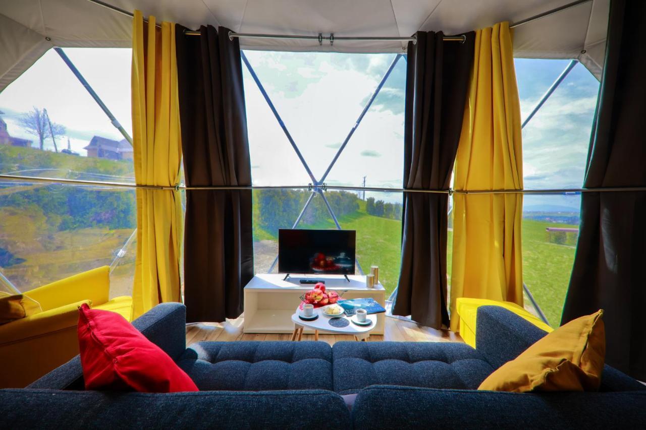 Bed and Breakfast Glamping Gliczarow Klapnioki Leśnica Esterno foto